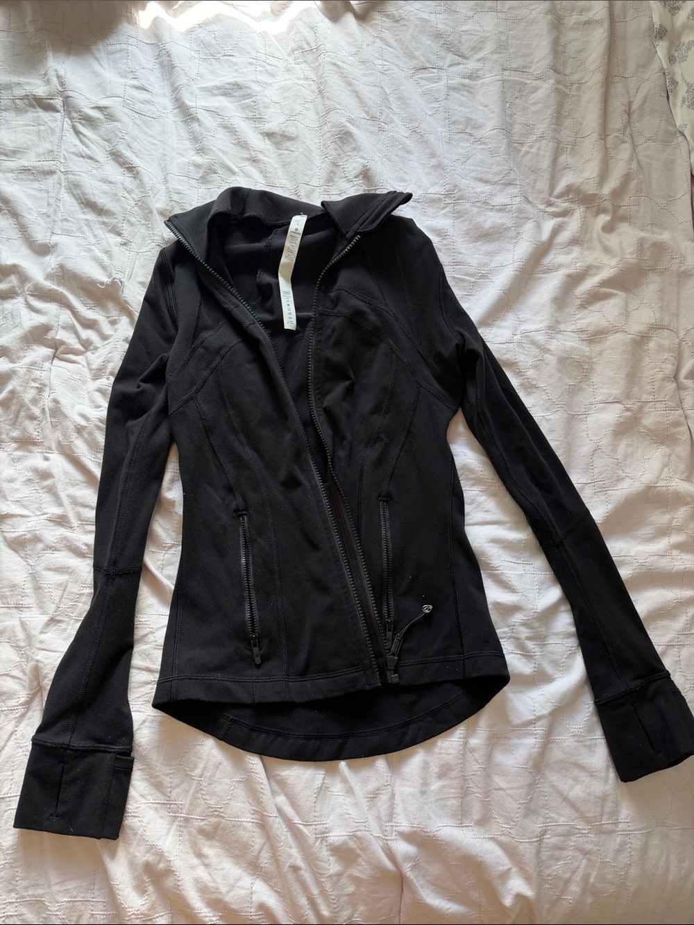 lululemon athletica Black Zip-Up Sculpting Jacket